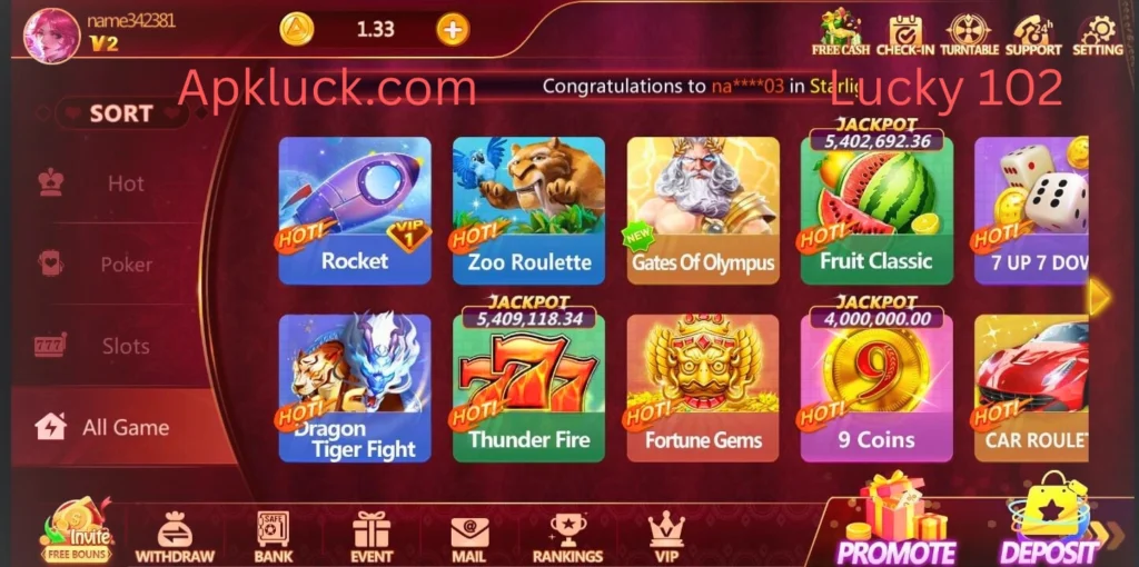 Lucky 102