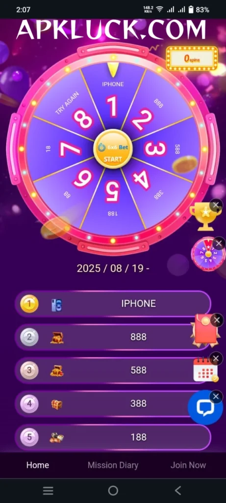 6x6 Bet Game